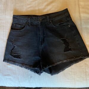 Black Wild Fable Ripped Jean Shorts